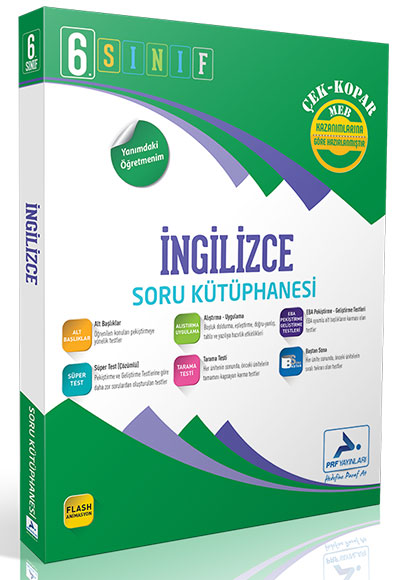 6. Sınıf İngilizce Soru Kütüphanesi PRF Paraf Yayınları