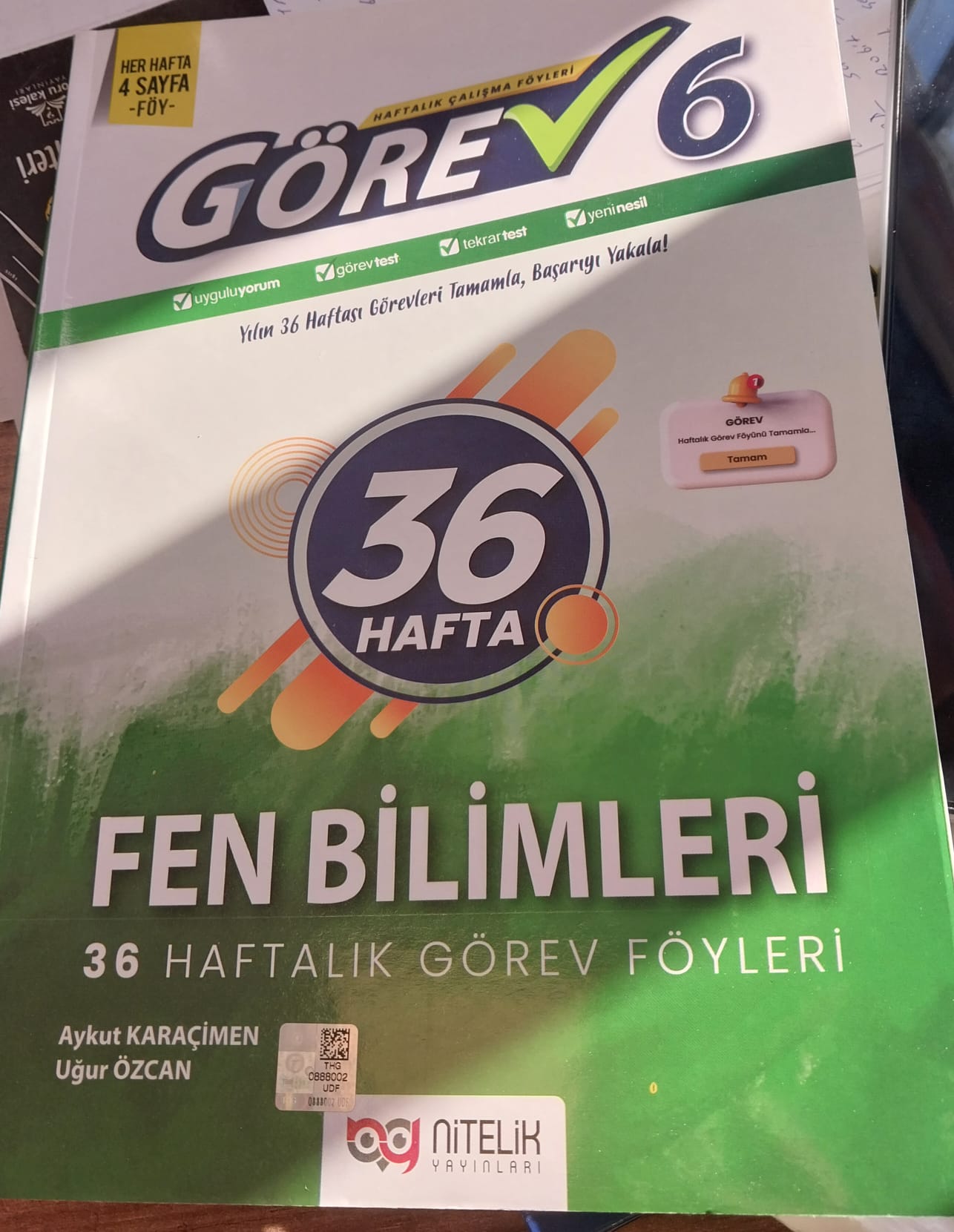 NİTELİK 6 FEN 36 HAFTALIK GÖREV FÖYLERİ