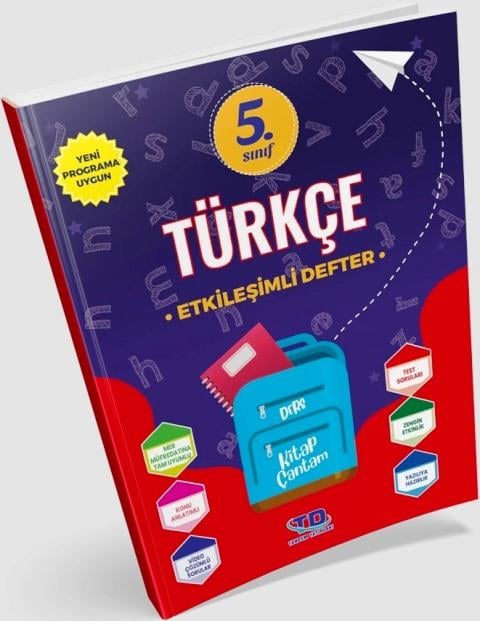 5. Sınıf Türkçe Etkileşimli Defter