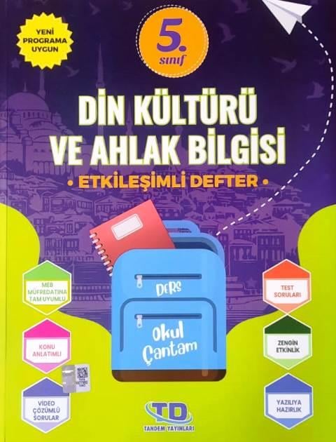 5. Sınıf Din Kültür ve Ahlak Bilgisi Etkileşimli Defter