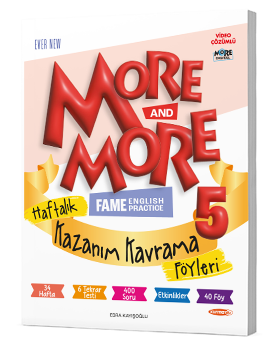 MORE AND MORE 5. SINIF HAFTALIK KAZANIM KAVRAMA FÖYLERİ