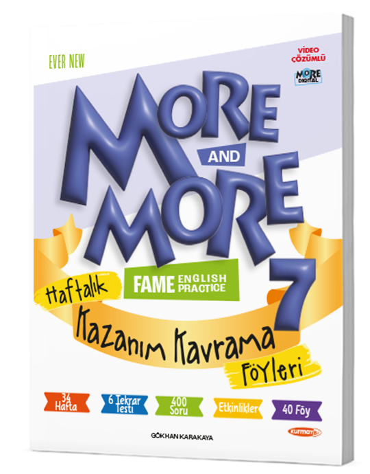 MORE AND MORE 7. SINIF HAFTALIK KAZANIM KAVRAMA FÖYLERİ