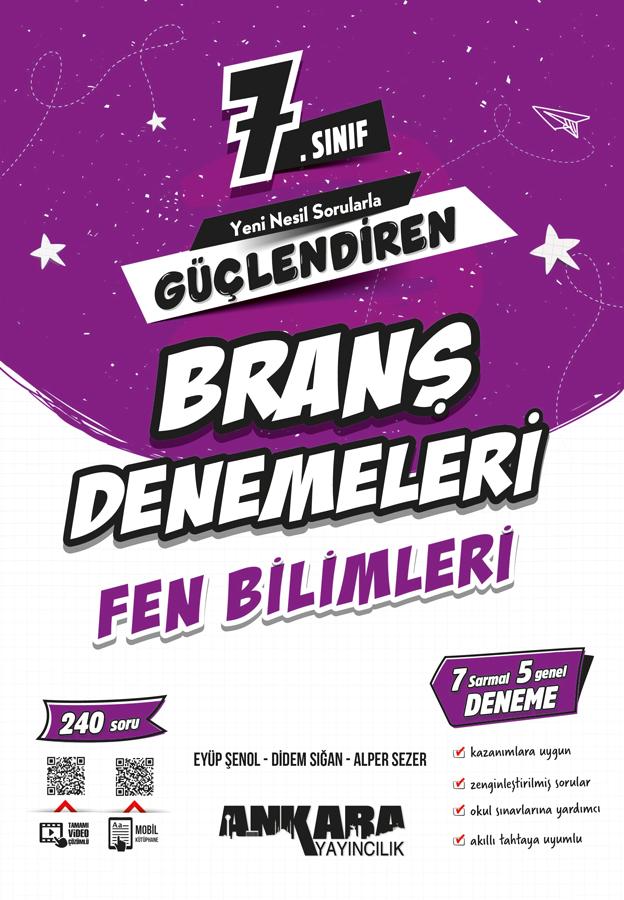 7.SINIF GÜÇLENDİREN FEN BİLİMLERİ BRANŞ DENEMELERİ