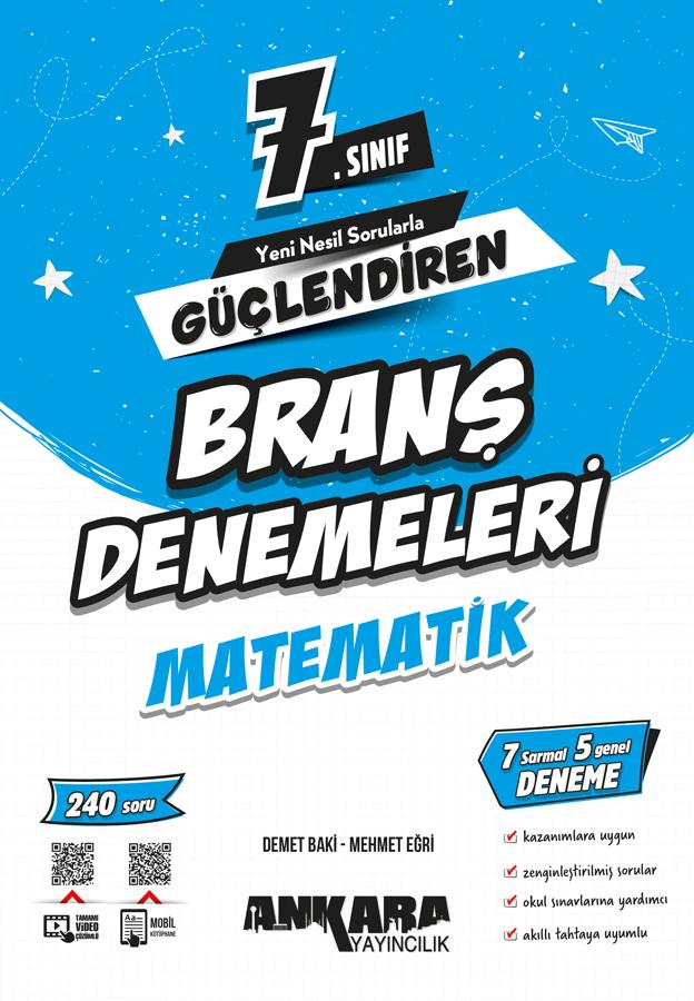7.SINIF GÜÇLENDİREN MATEMATİK BRANŞ DENEMELERİ