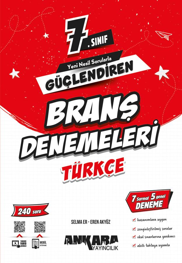 7.SINIF GÜÇLENDİREN TÜRKÇE BRANŞ DENEMELERİ