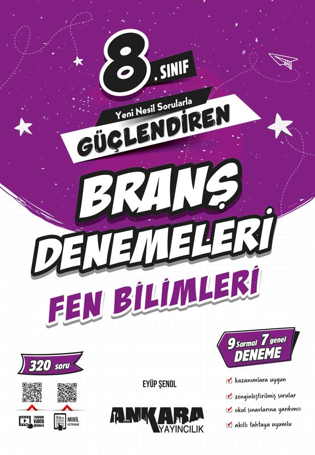 8.SINIF GÜÇLENDİREN FEN BİLİMLERİ BRANŞ DENEMELERİ