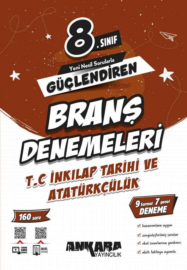 8.SINIF GÜÇLENDİREN T.C. İNK.TARİHİ VE ATATÜRKÇÜLÜK BRANŞ DENEMELERİ