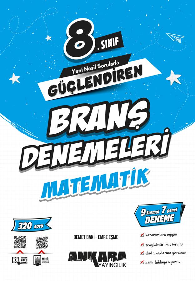 8.SINIF GÜÇLENDİREN MATEMATİK BRANŞ DENEMELERİ