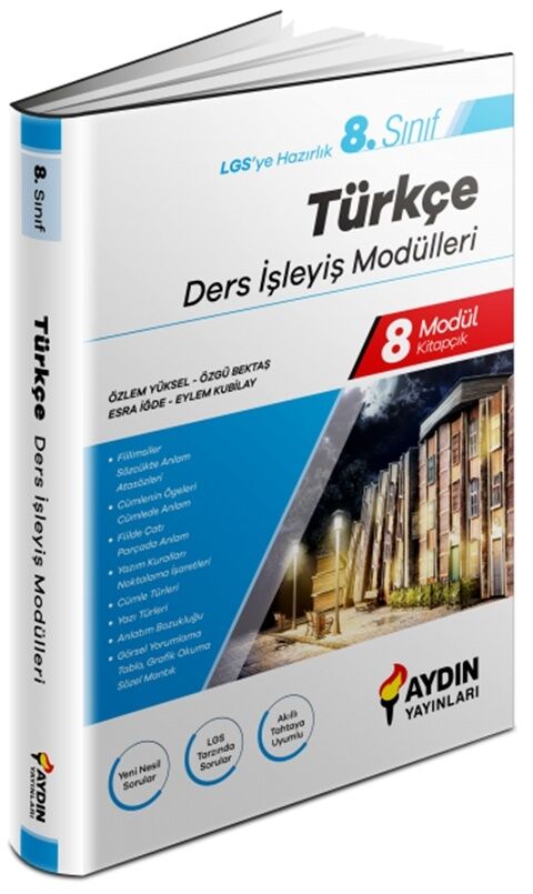 AYDIN 8. SINIF TÜRKÇE DERS İŞLEYİŞ MODÜL SET