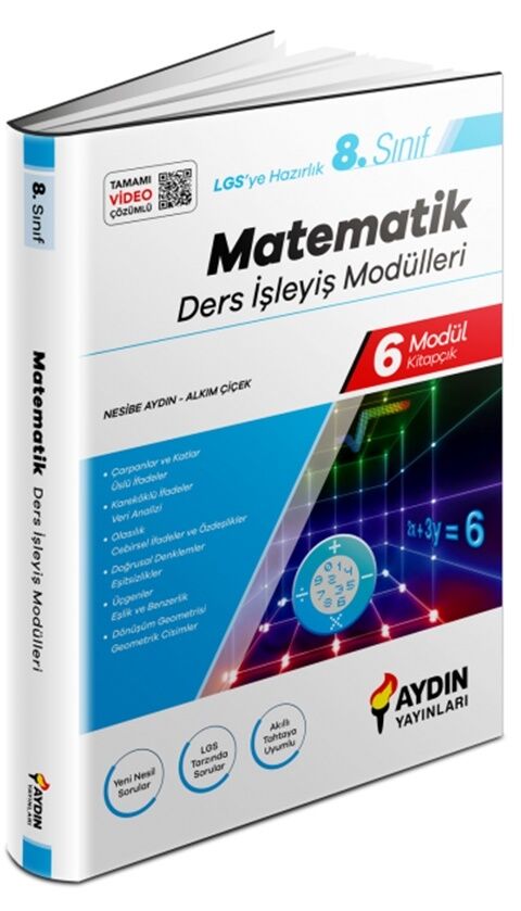 AYDIN 8. SINIF MATEMATİK DERS İŞLEYİŞ MODÜL SET