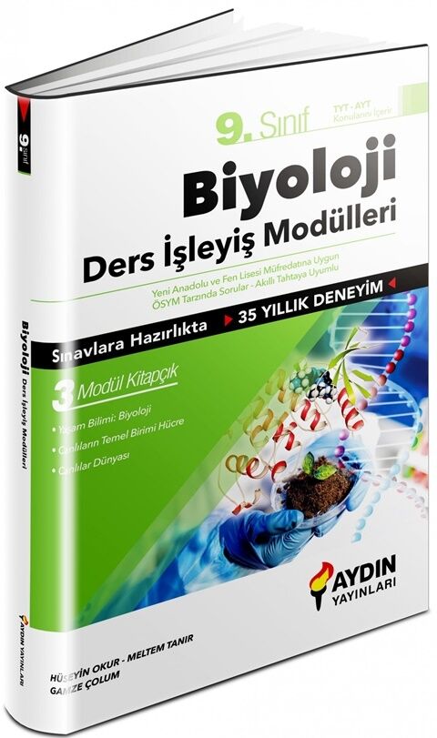 AYDIN YAYINLARI 9.SINIF BİYOLOJİ DERS İŞLEYİŞ MODÜLLERİ