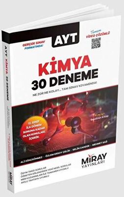 MİRAY AYT 1. DÖNEM 30 LU KİMYA DENEME