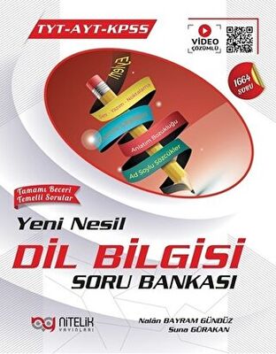 NİTELİK TYT AYT YENİ NESİL DİL BİLGİSİ SORU BANKASI