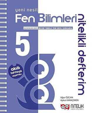 NİTELİK YAYINLARI 5.SINIF AKILLI DEFTER FEN BİLİMLERİ