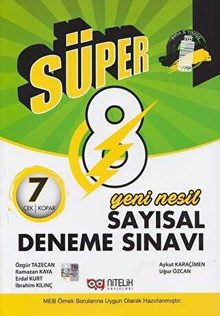 NİTELİK YAYINLARI 8.SINIF SÜPER SAYISAL 7 DENEME