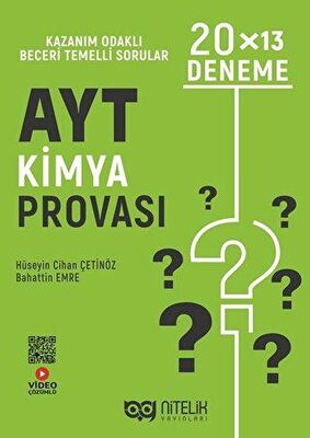 NİTELİK AYT KİMYA PROVASI DENEME