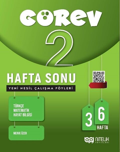 NİTELİK YAYINLARI 2.SINIF GÖREV HAFTA SONU ÇALIŞMA FÖYLERİ 36 HAFTA