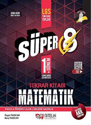 NİTELİK SÜPER 8 MATEMATİK 1. DÖNEM TEKRAR KİTABI