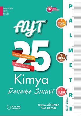 PALME AYT KİMYA 25 DENEME SINAVI PALMETRE SERİSİ