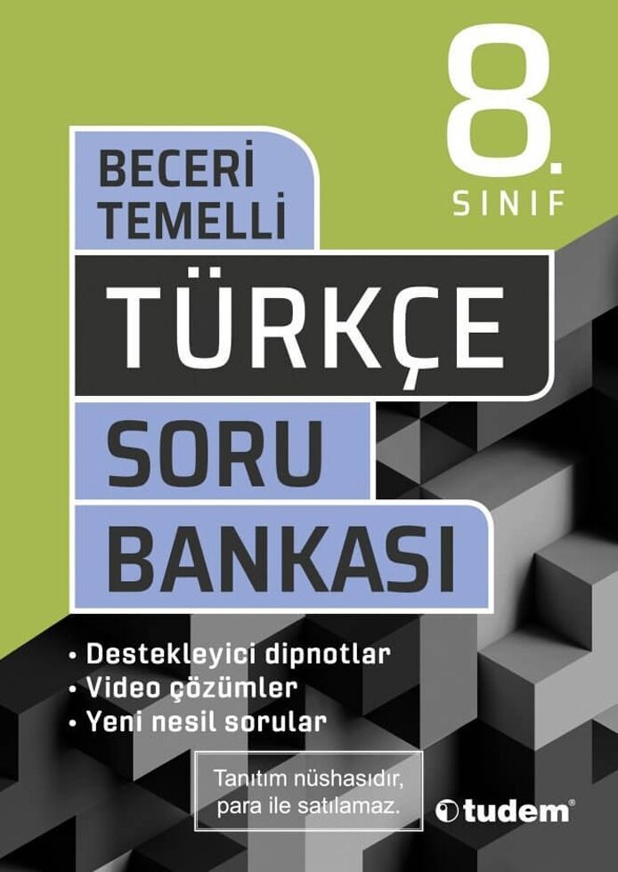 TUDEM 8. SINIF BECERİ TEMELLİ TÜRKÇE SORU BANKASI