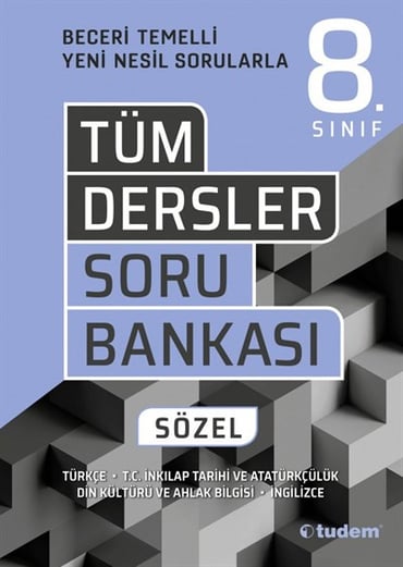 TUDEM TÜM DERSLER 8 BECERİ TEMELLİ SORU BANKASI SÖZEL