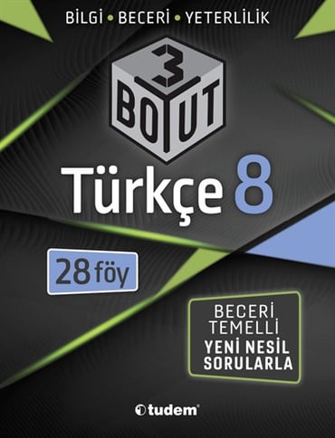 TUDEM 8. SINIF 3 BOYUT TÜRKÇE