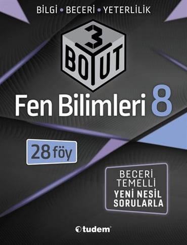 TUDEM 8. SINIF 3 BOYUT FEN BİLİMLERİ