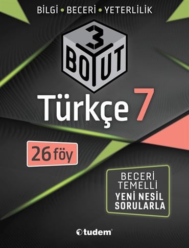 TUDEM 7. SINIF 3 BOYUT TÜRKÇE