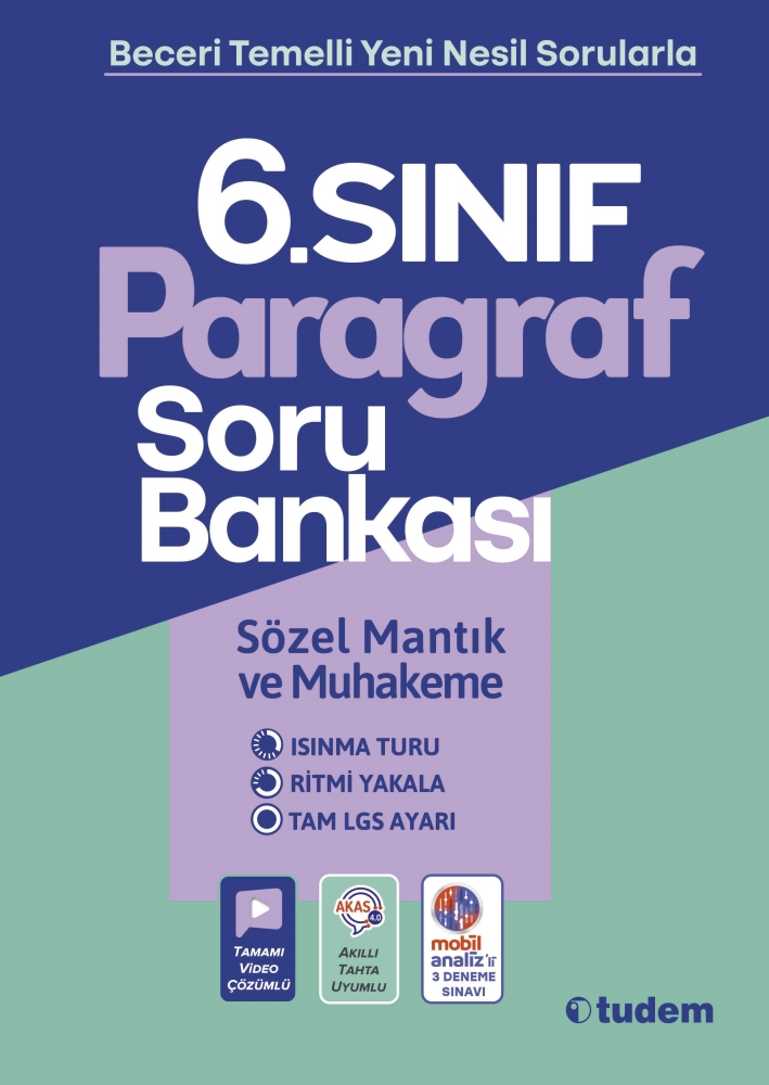 TUDEM 6. SINIF PARAGRAF SORU BANKASI