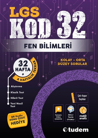 TUDEM LGS FEN BİLİMLERİ KOD 32