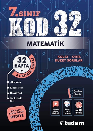 TUDEM 7. SINIF YENİ MATEMATİK KOD 32