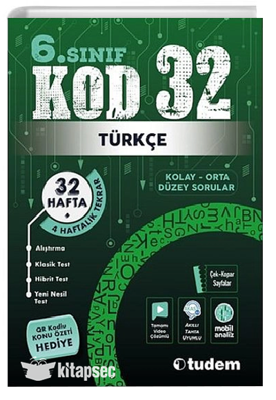 TUDEM 6. SINIF TÜRKÇE KOD 32