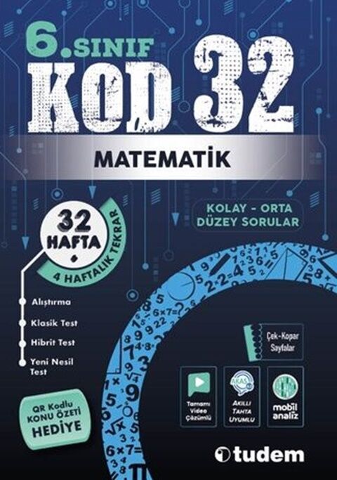 TUDEM 6. SINIF MATEMATİK KOD 32