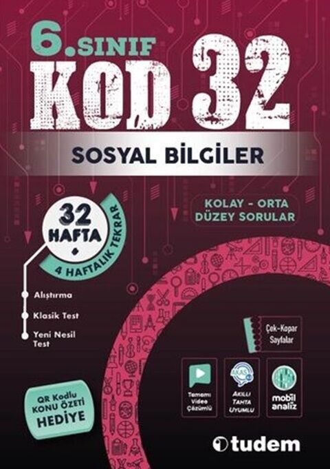 TUDEM 6. SINIF SOSYAL BİLGİLER KOD 32