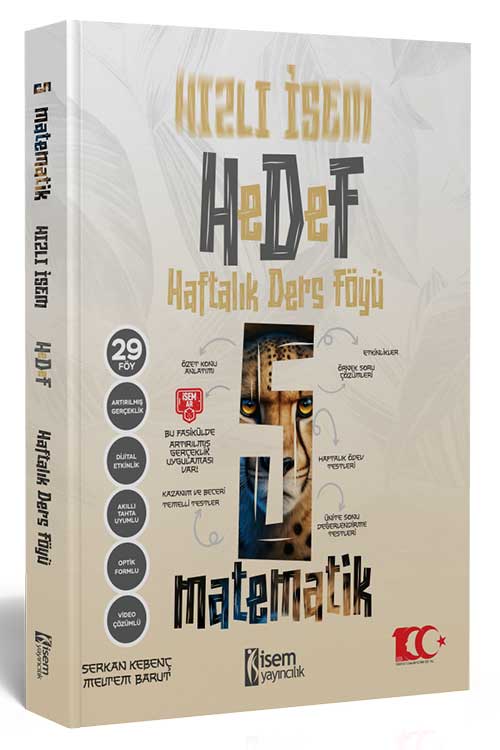 HIZLI İSEM 5.SINIF HEDEF HAFTALIK MATEMATİK  DERS FÖYLERİ