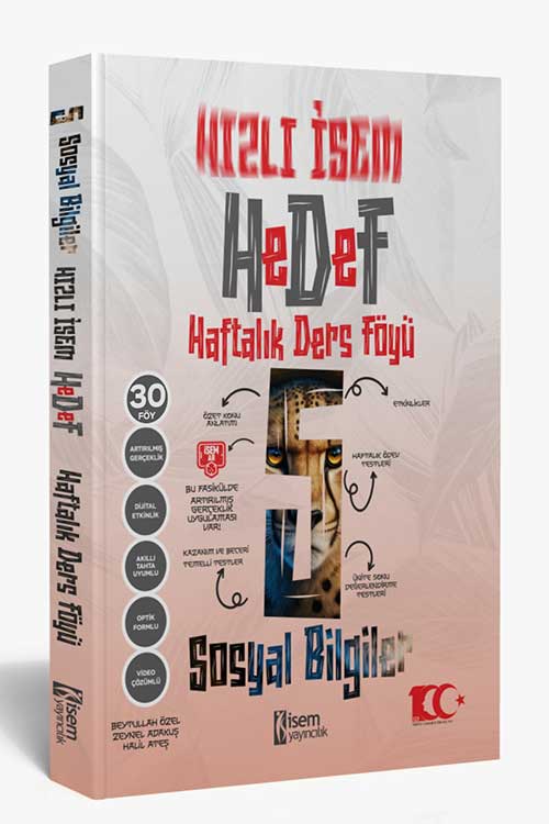 HIZLI İSEM 5.SINIF SOSYAL BİLİMLER HEDEF HAFTALIK DERS FÖYÜ