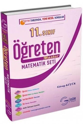 GÜR YAYINLARI 11.SINIF ÖĞRETEN MASTER MATEMATİK SETİ