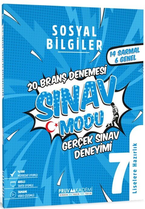 PRUVA AKADEMİ 7.SINIF SOSYAL BİLGİLER SINAV MODU DENEME