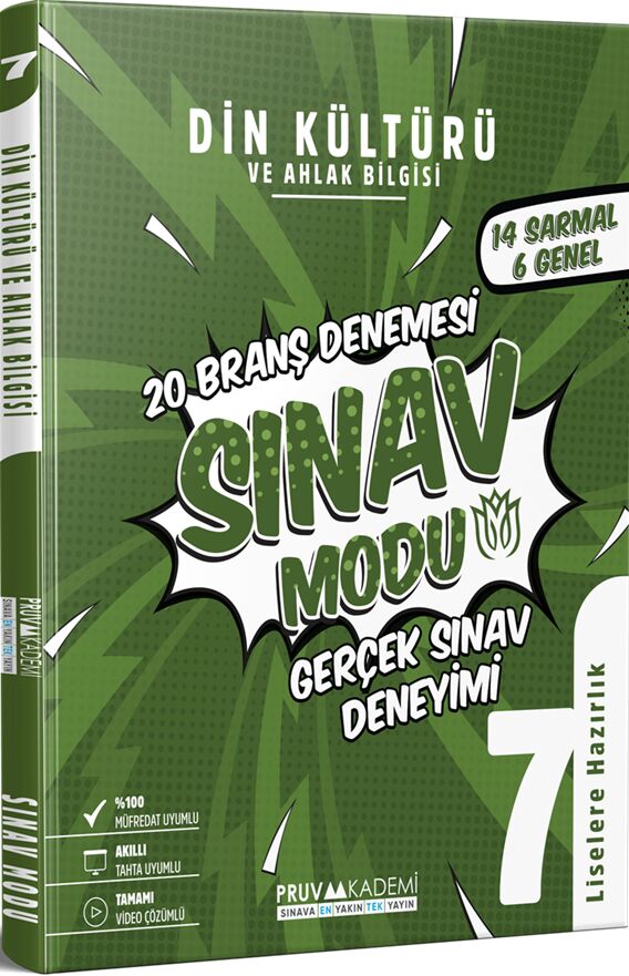 PRUVA AKADEMİ 7.SINIF DİN KÜLTÜRÜ VE AHLAK BİLGİSİ DENEME