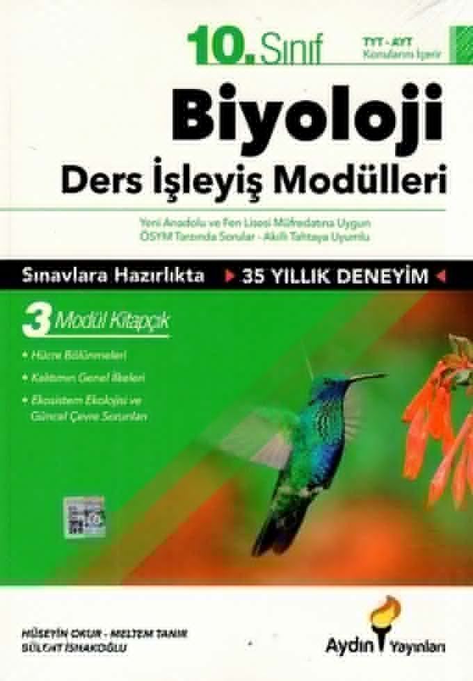 AYDIN YAYINLARI 10.SINIF BİYOLOJİ DERS İŞLEYİŞ MODÜLLERİ