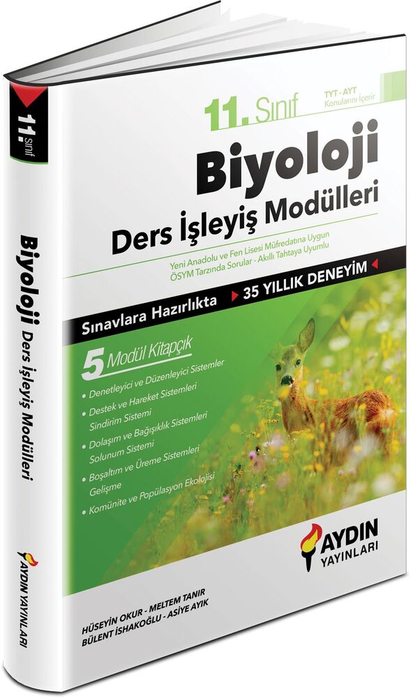 AYDIN YAYINLARI 11.SINIF BİYOLOJİ DERS İŞLEYİŞ MODULLERİ