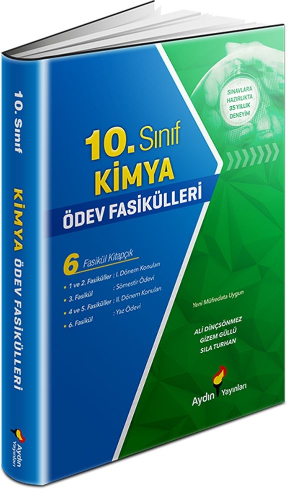 AYDIN YAYINLARI 10.SINIF KİMYA ÖDEV FASİKÜLLERİ