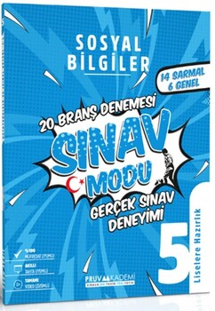 PRUVA YAYINLARI 5.SINIF SOSYAL BİLGİLER SINAV MODU 20 BRAŞ DENEME