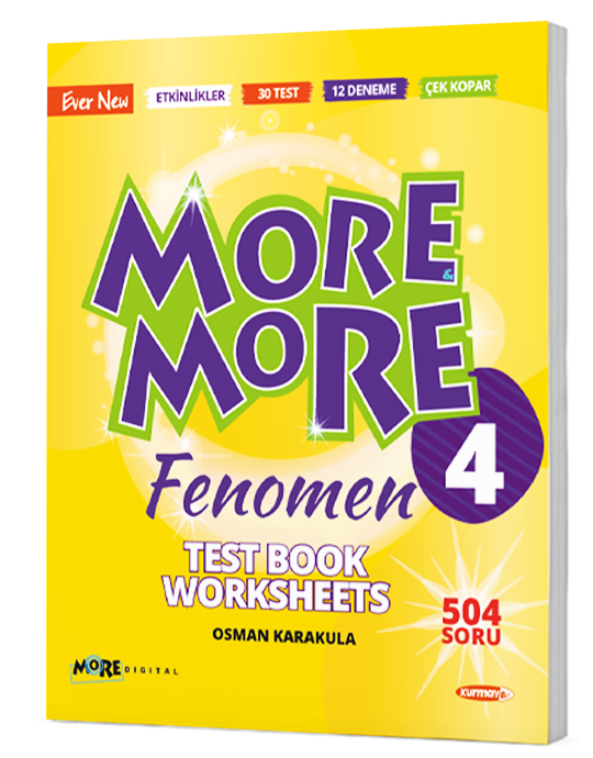 MORE AND MORE 4. SINIF TEST BOOK AND WORKSHEETS AND SELFIE TEST