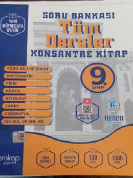 9. SINIF TÜM DERSLER SORU BANKASI KONSANTRE KİTABI