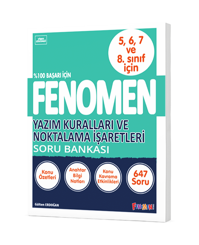 FENOMEN YAZIM KURALLARI VE NOKTALAMA İŞARETLERİ SORU BANKASI