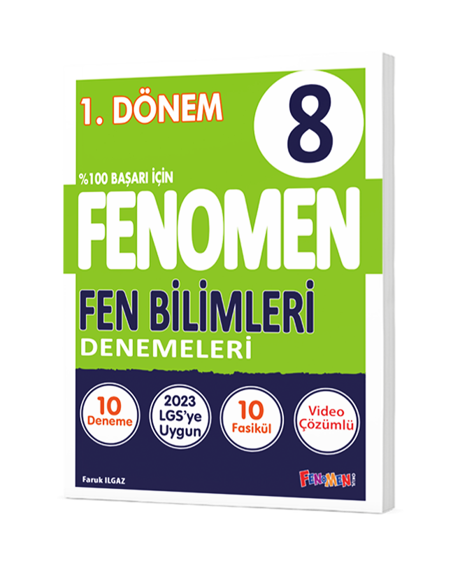 FENOMEN 8.SINIF FEN BİLİMLERİ 1.DÖNEM DENEMELERİ 10 DENEME