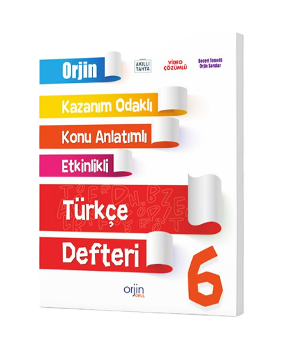 ORJİN 6. SINIF TÜRKÇE DEFTER