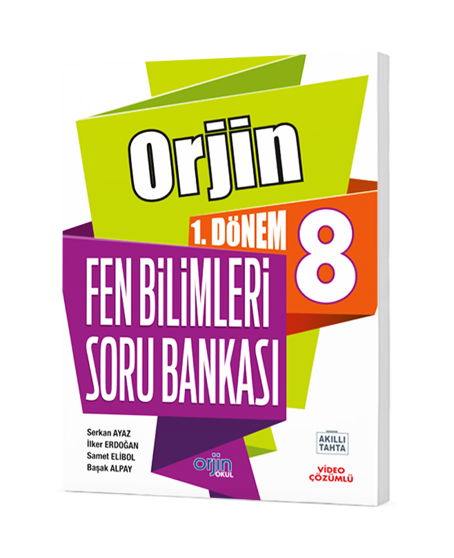 ORJİN 8. SINIF 1. DÖNEM FEN BİLİMLERİ SORU BANKASI