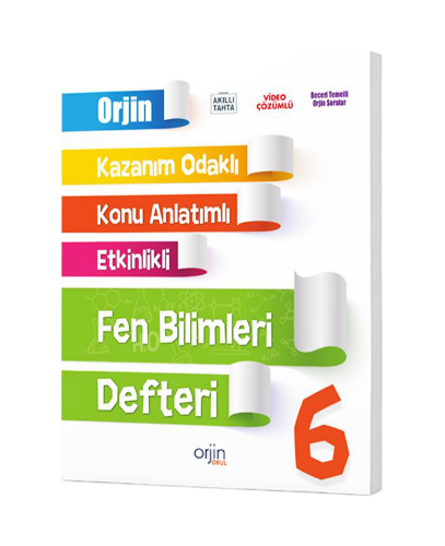 ORJİN 6. SINIF FEN BİLİMLERİ DEFTERİ